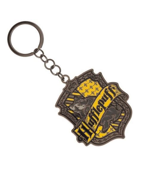 harry potter house metal keychain hufflepuff by bioworld|Bioworld Harry Potter Hufflepuff Loyalty Keychain.